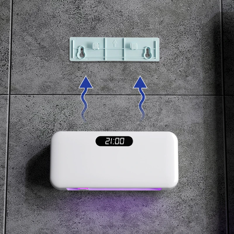 2022 new trending KC battery Air Drying Time Display home using smart toothbrush sterlizer  CE FCC EPA