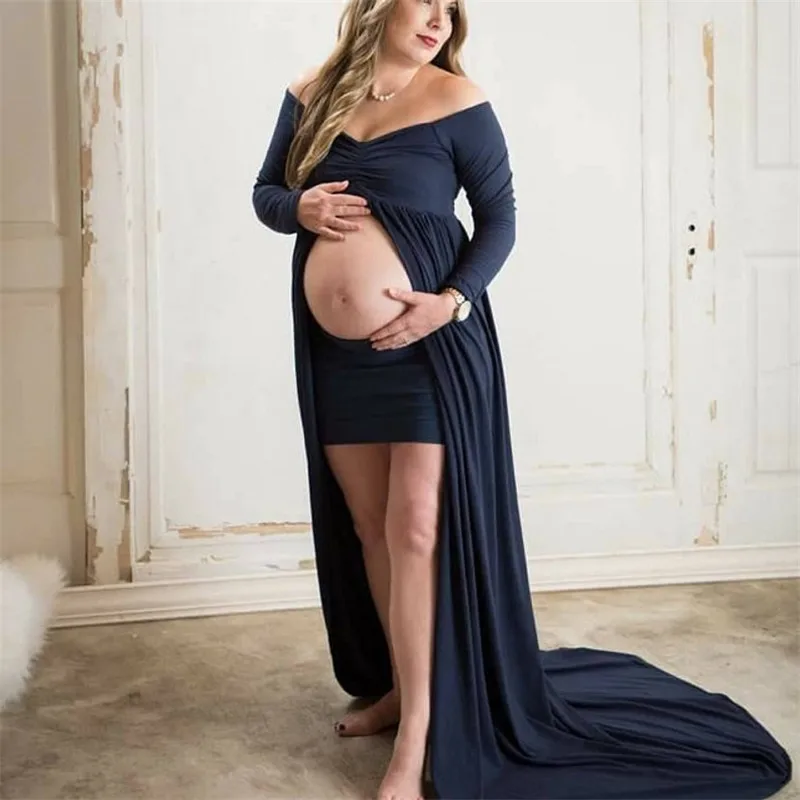 Mommy and Me Clothes Photography Pregnant Women Maternity Maxi Dress Mother and Daughter Dresses