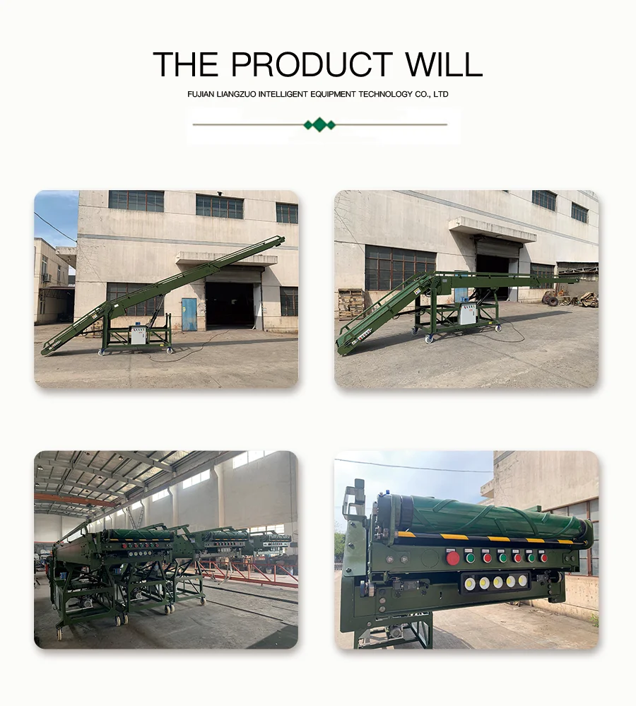Logistics loading conveyor mobile overhead conveyor warehouse stacking high quality and high efficiency mini conveyor