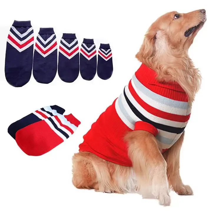 Wholesale Fashion Winter Warm Large Dog Costume Small Puppy Sweaters Comfortable Pet Clothes Dog Sweater
