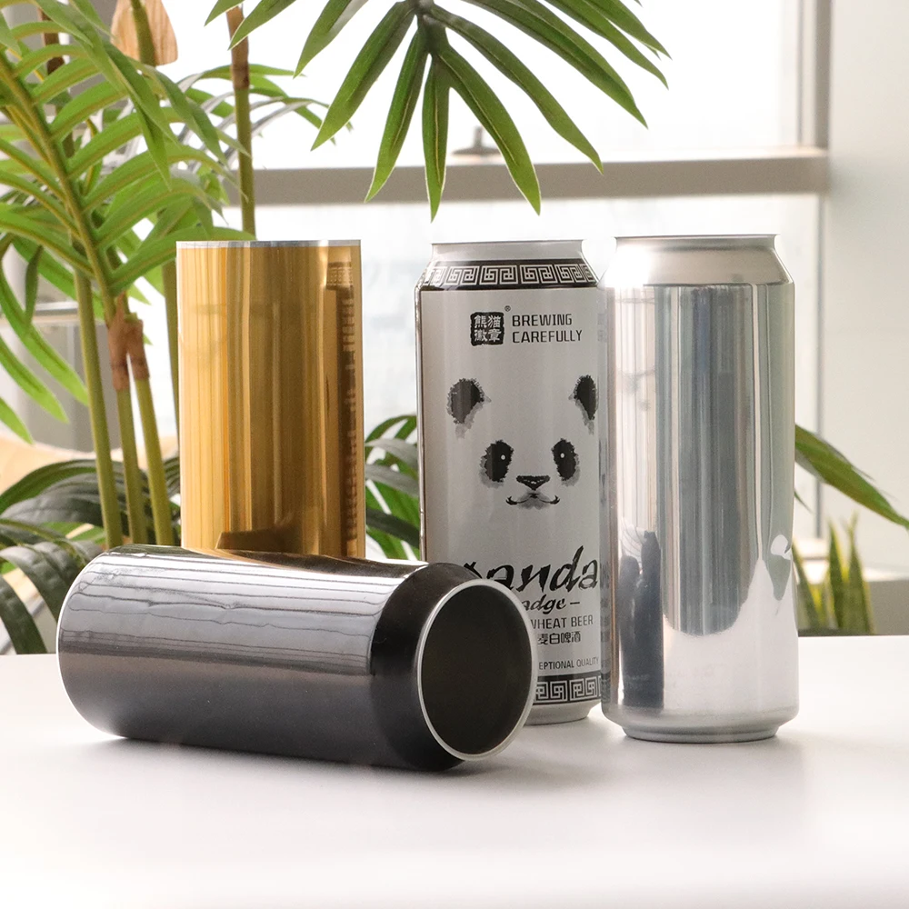 custom Recyclable color printed Bulk Aluminum Cans 190ml 200ml 250ml 330ml 500ml empty beer beverage drink packaging supplier