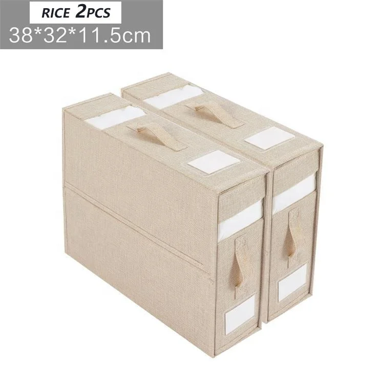 Popular Home Storage Box For Bed Sheet Foldable Cloth Bed Sheet Storage Box