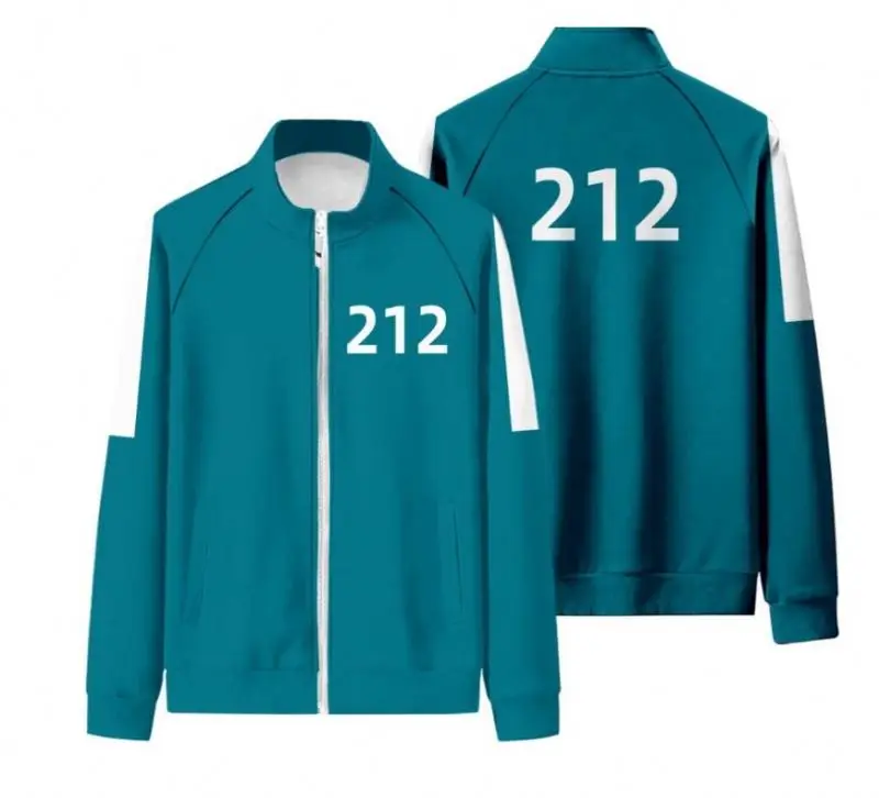 Squid Game Mens Unisex Jacket Coat Pants Two Piece Squid Game 067 456 218 001 Tracksuits