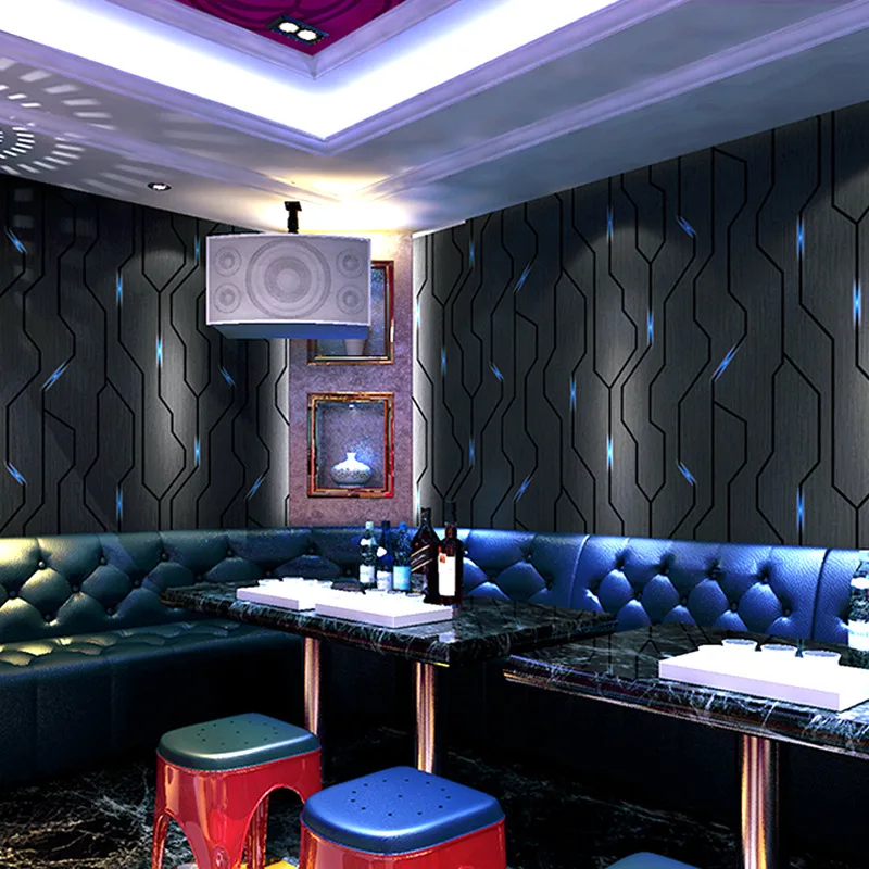 2022 3D PVC Wallpaper KTV Bar Home Decor Paper Rolls Wholesale