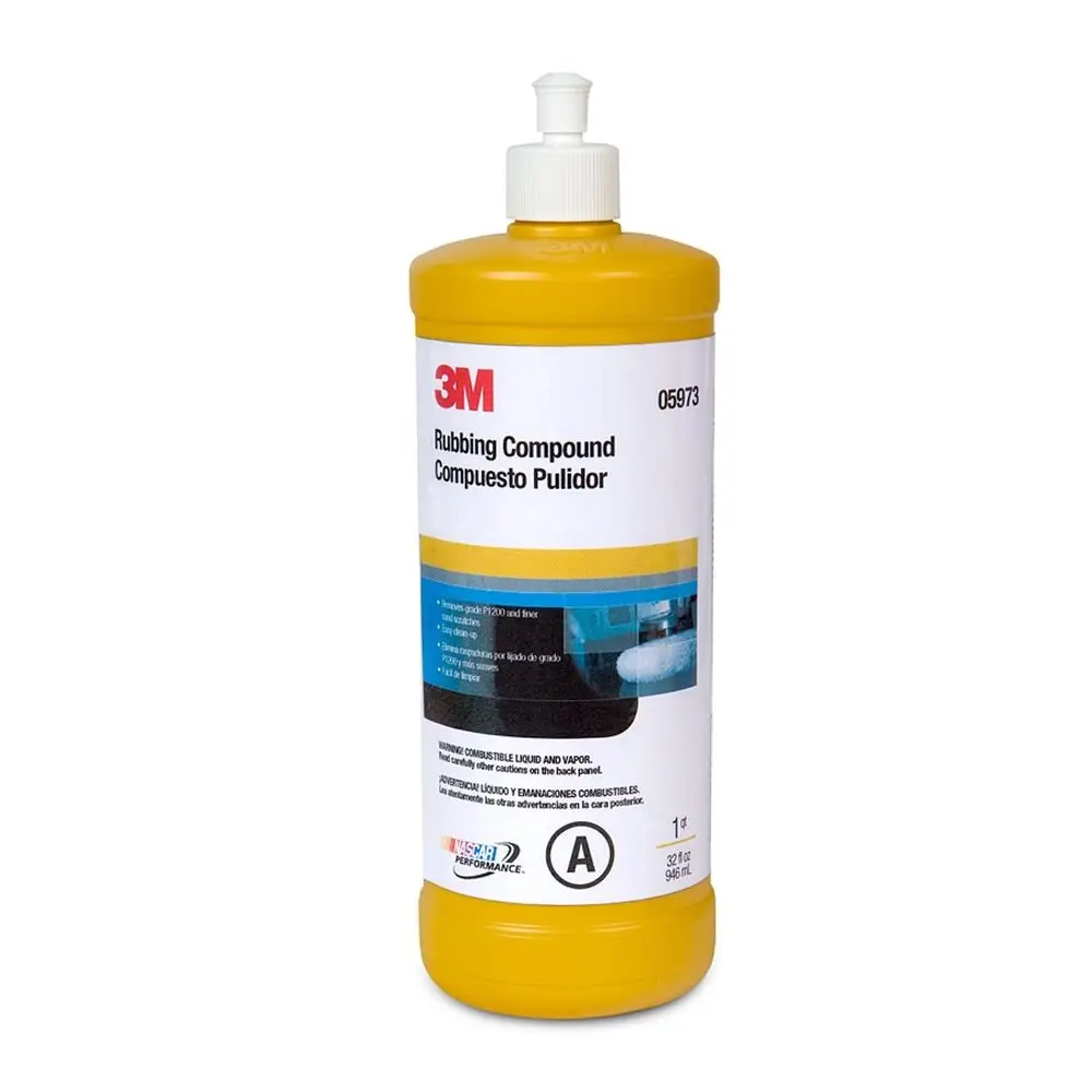 3M 05973 Car Polishing Wax 32 floz 946 mL Liquid Formula Rubbing Compound