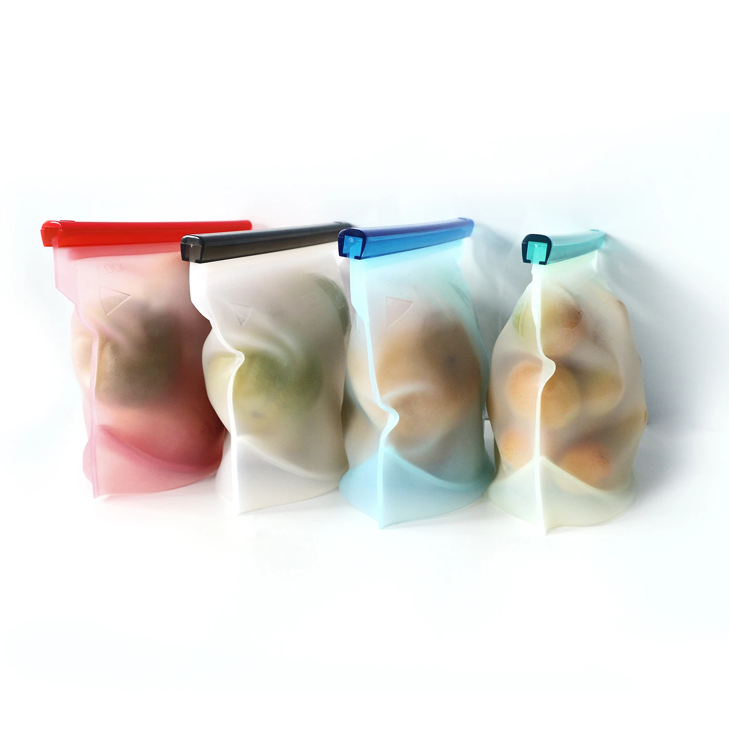 100% Eco Friendly Reusable Vacuum Food Sealing Silicone Vacuum Storage Bag