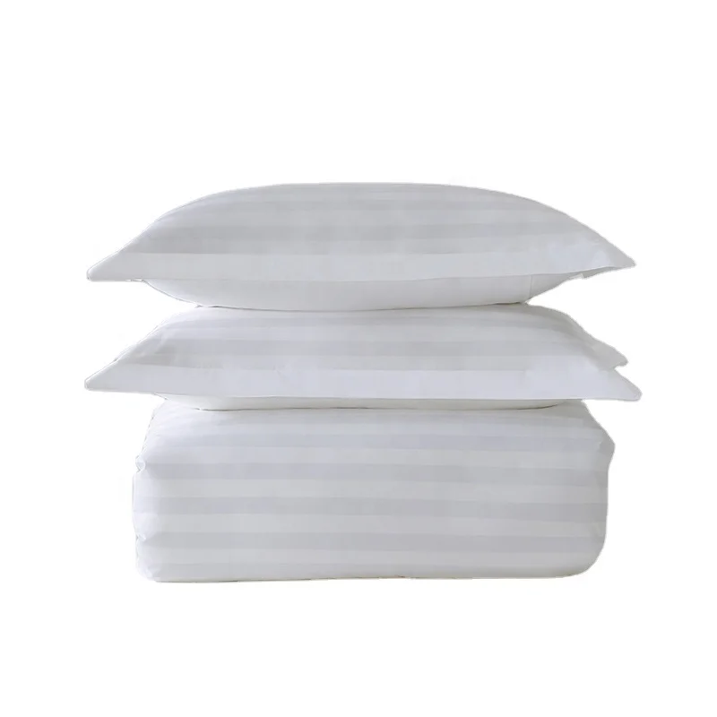 Wholesale White Wedding Single Hospital Medical Hotel Fitted 100% Cotton Fabric 4 Piece Bedding Set Bed Sheet