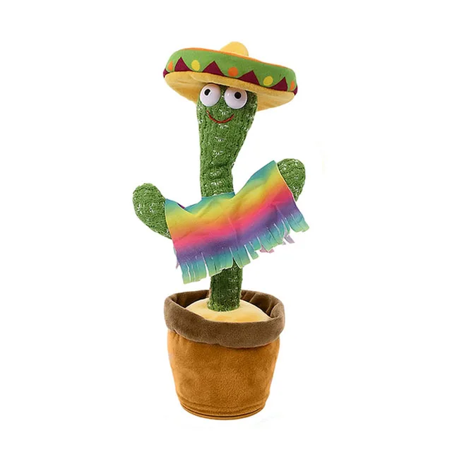 Kaktus Menari Electronic Battery Shake Taking Doll Recording Repeat Plush Dancing Cactus Game Sing Toys