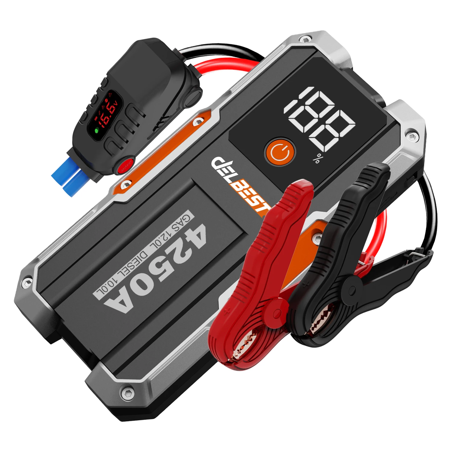 High Power Car Jump Starter Power Bank Multi-function Portable Lithium Battery Jump Starter With Air Compressor