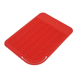 New Insulating Heat-Resistant Silicone Pad Flat Iron Hair Straightener Mat Curling Iron Pad