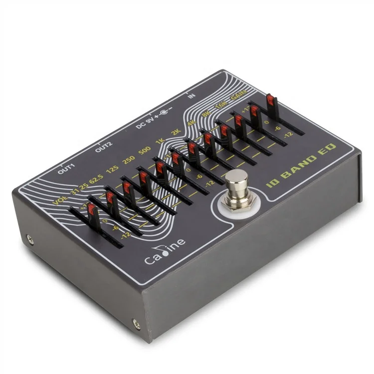 OEM педаль для гитарных эффектов Caline CP-81 10 Band EQ с громкостью/усилением