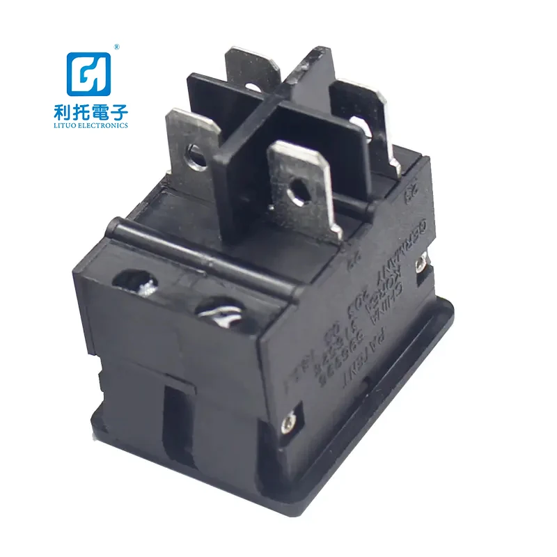 Approach SS-005 DPDT 4-20A reset circuit breaker switch rocker thermal overload protector switch with lights