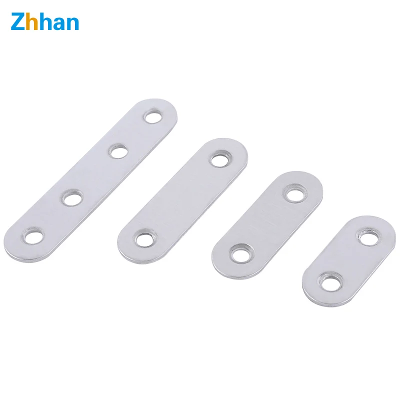 Wholesale Wall Stainless Steel  Mounted Straight Corner Brace Bracket Flat Metal Bracket for Wood