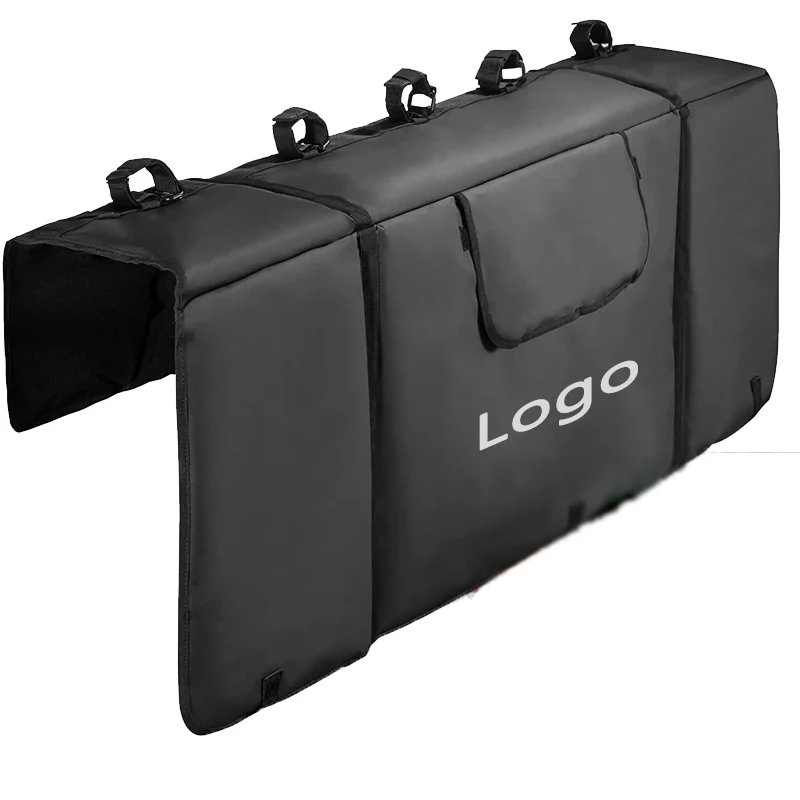 Factory Outdoor Bicycle Tailgate Bike Pad with Tool Pocket Pickup Truck Rear Cushion Cover Mountain Bike Tailgate Protection Pad