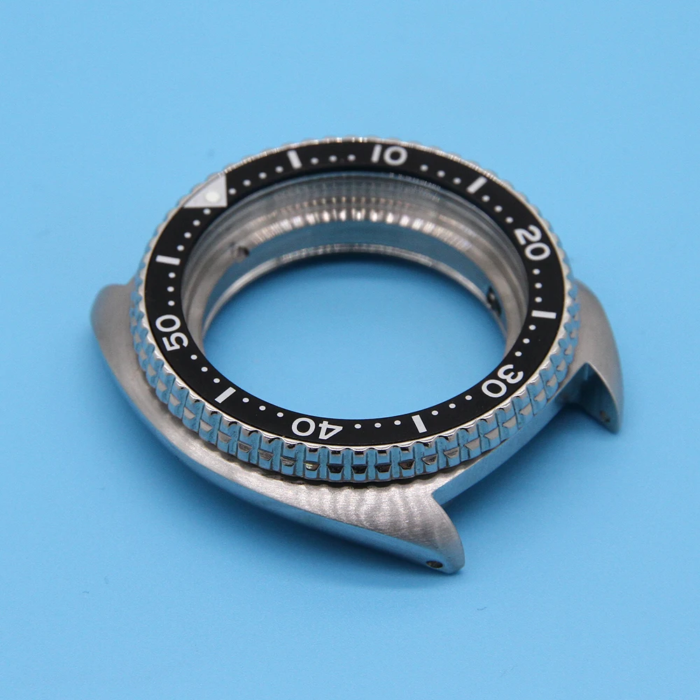 SKX 316L Stainless Steel Unidirectional Rotating Aluminum Bezel Automatic Diver Watch Display Cases