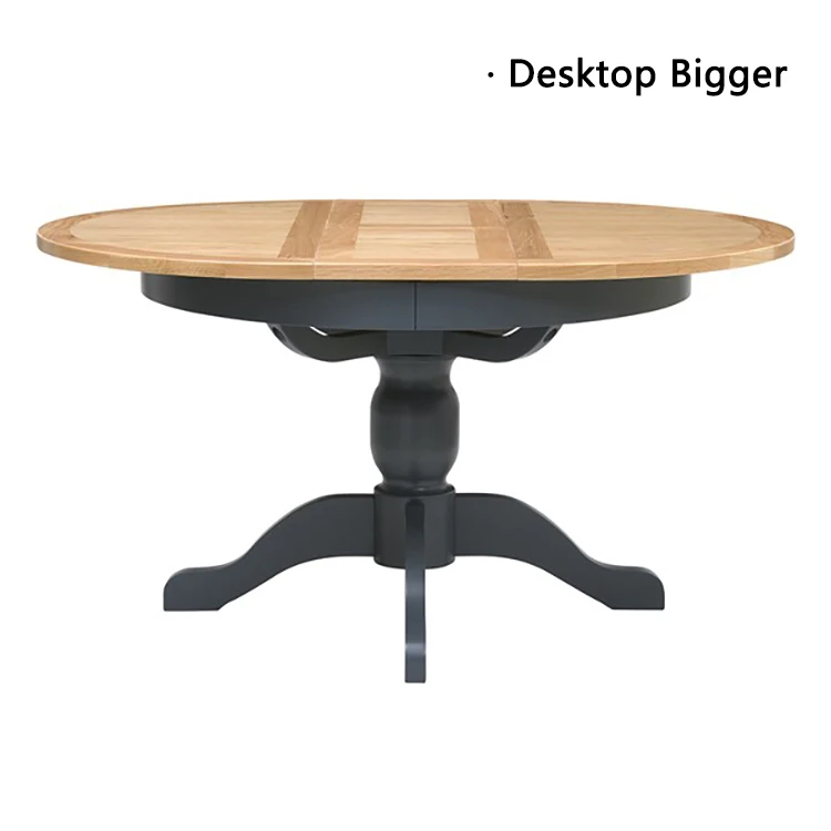 Современные кухонные столовые наборы деревянные обеденные столы 110 см 145 см круглый выдвижной обеденный стол