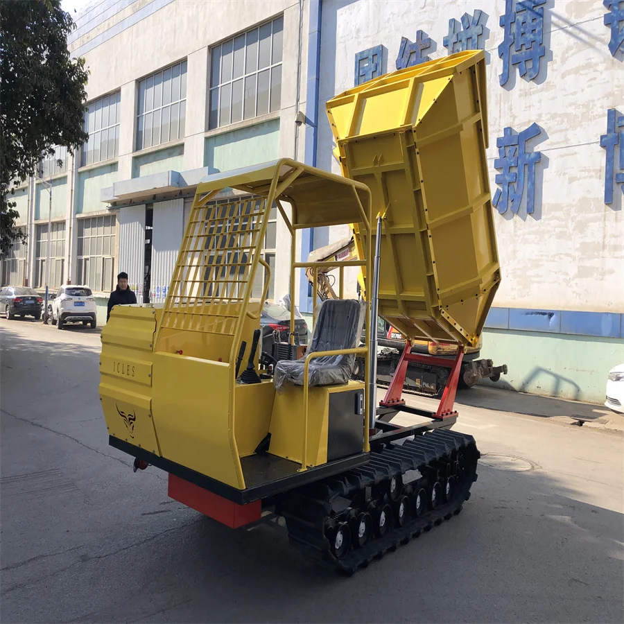 Hot Product 2024 Rubber Track Tractor Hydraulic Mini Dumper Truck Tractor Mini Crawler Dumper for Hottest Sale