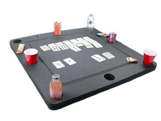 Polar whale floating dominoes tray table for poor beach party game float lounge durable with drink holders float table