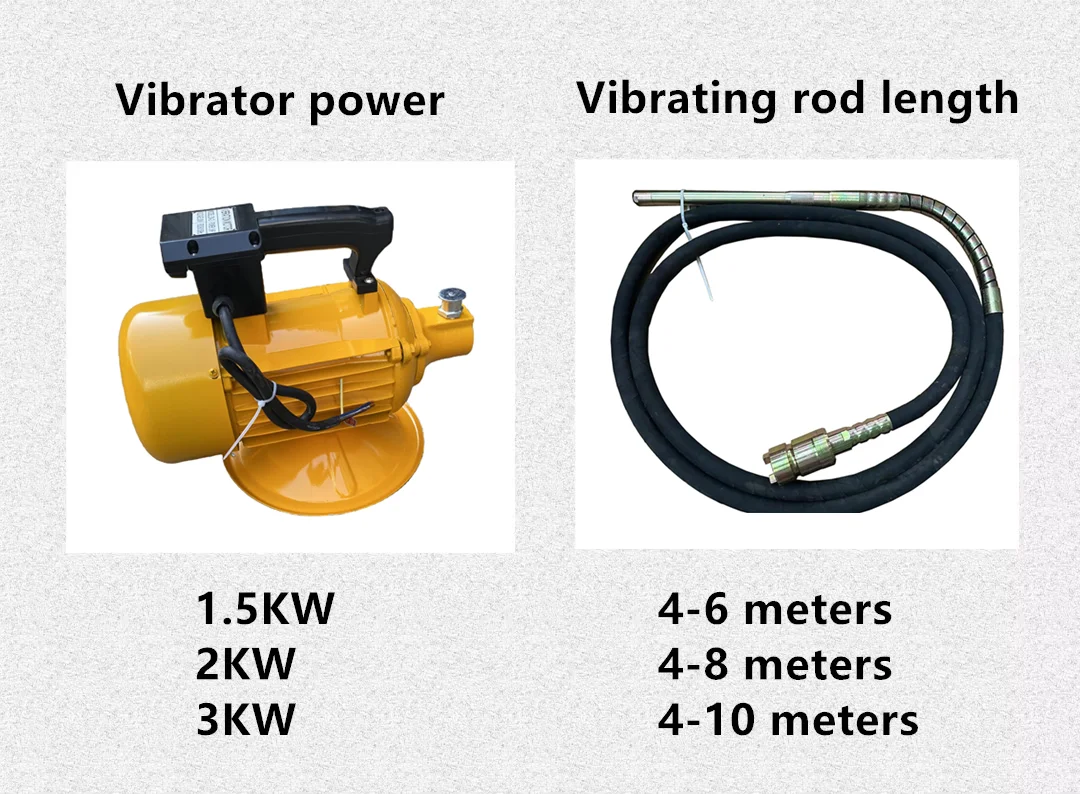 2HP 3HP 4HP Electric High Frequency Internal dynapac Concrete Vibrator