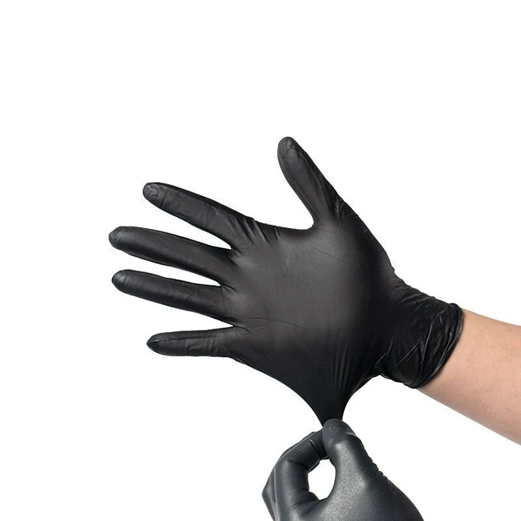 Racing Cleaning Gloves Food Industry Oil Resistant Pure Rubber Latex Labor Protection Blend Mixed Nitrile Household Gloves black
