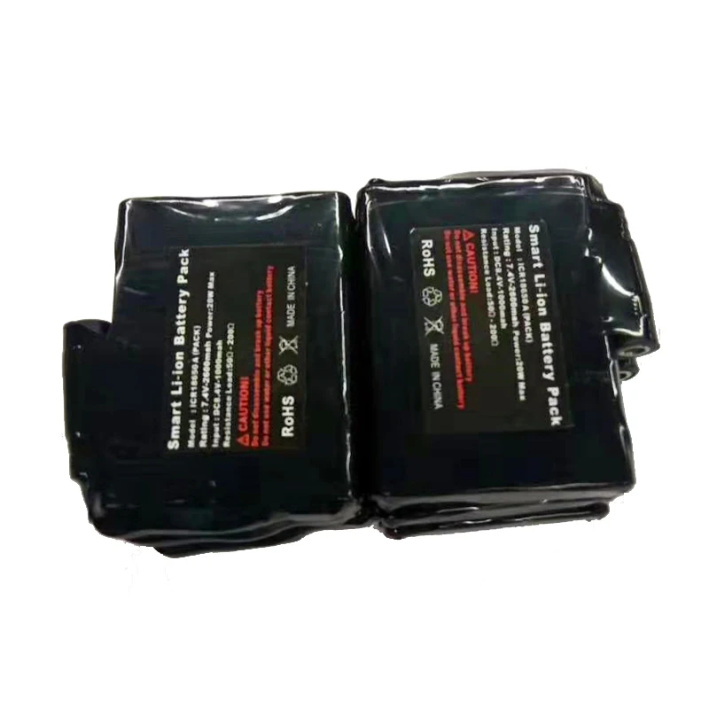 7.4V 18650 smart li-ion battery pack 4000mAh FOR heated clothes glove lion battery pack
