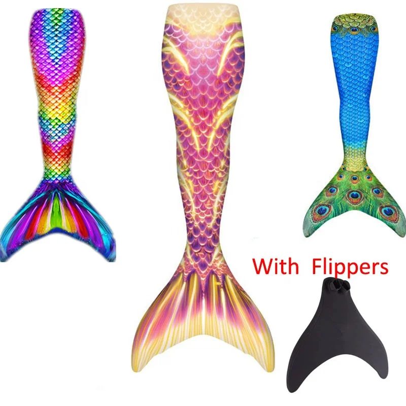 The Mermaid Princess Dress Mermaid Tail Swimsuits For Girls And Adults With Flippers