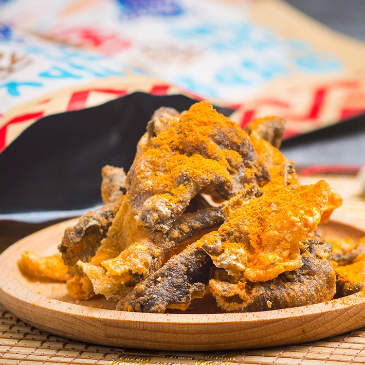 
Chinese tomato flavor seafood snacks 600g big package crispy fish skin 