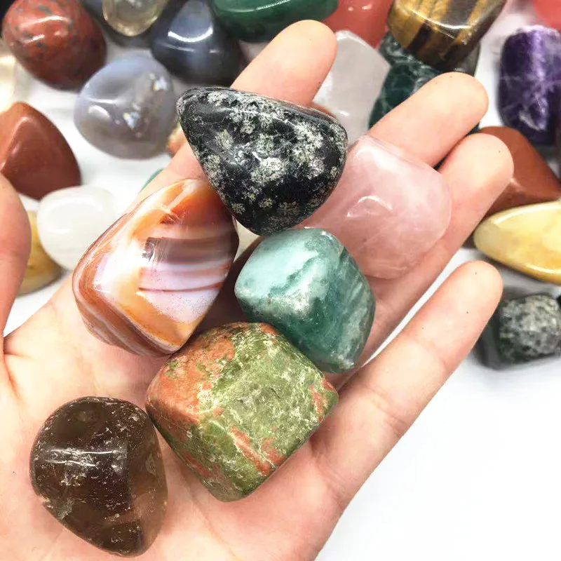 Wholesale Natural Mixed material crystal tumbled stone for home decoration