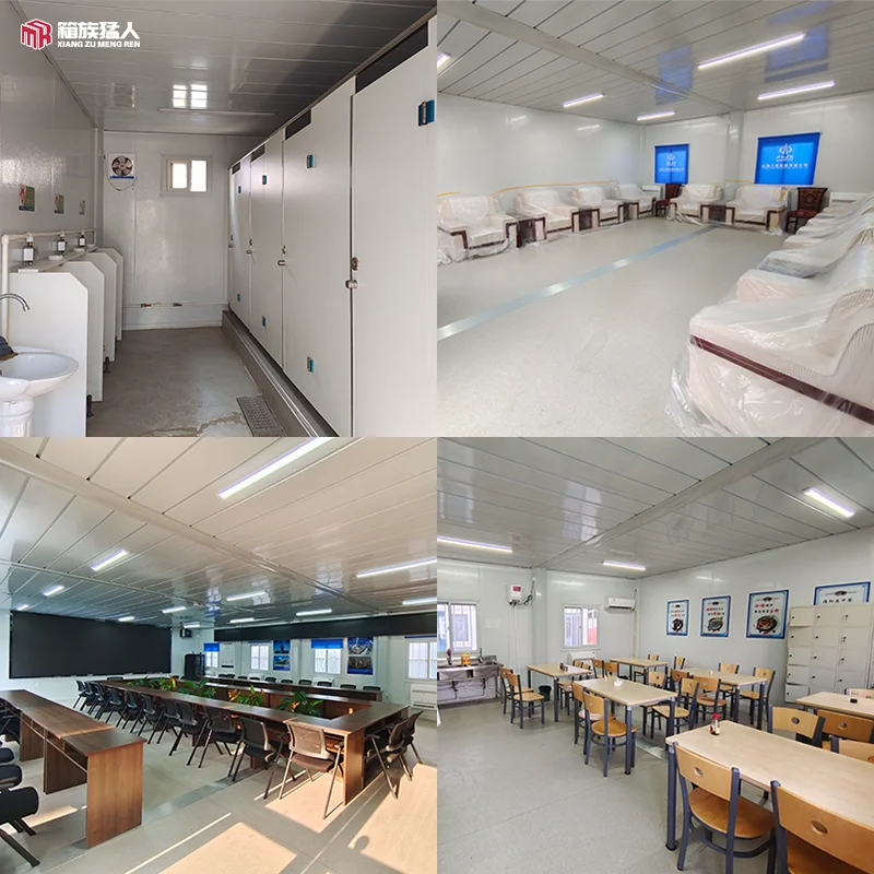 New Arrival 20ft Tiny Mobile Modular Prefab Flat Pack Container House Modern Steel Home with  Sandwich Panel Design