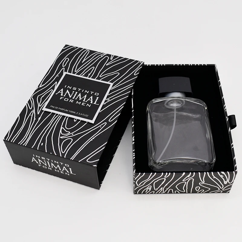 Recycled Matte Rigid Paper Drawer Box Custom Logo Premium Gift Perfume Box with EVA Foam Insert