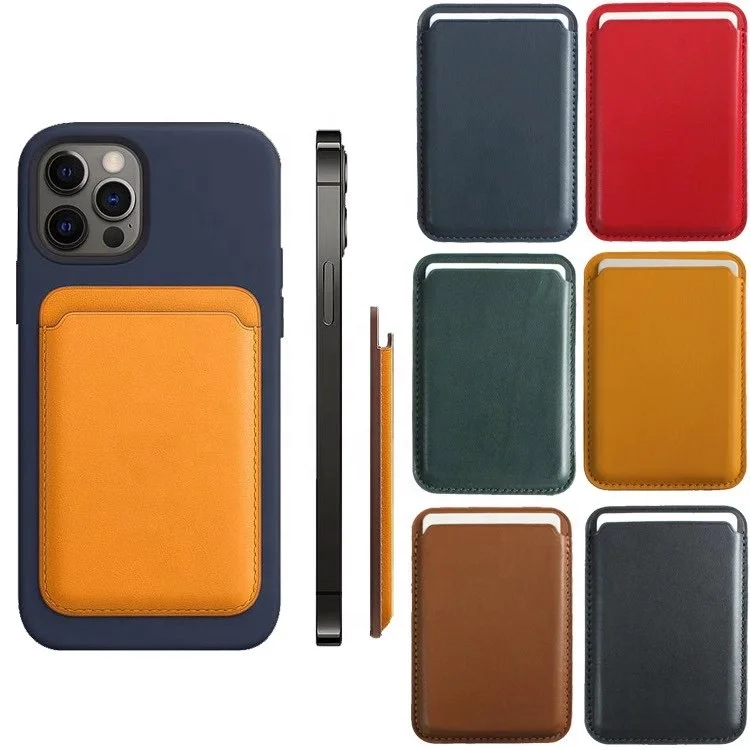 
Premium Leather Wallet For Magsafeing Phone Card Holder Magnetic Wallet for iPhone 12 