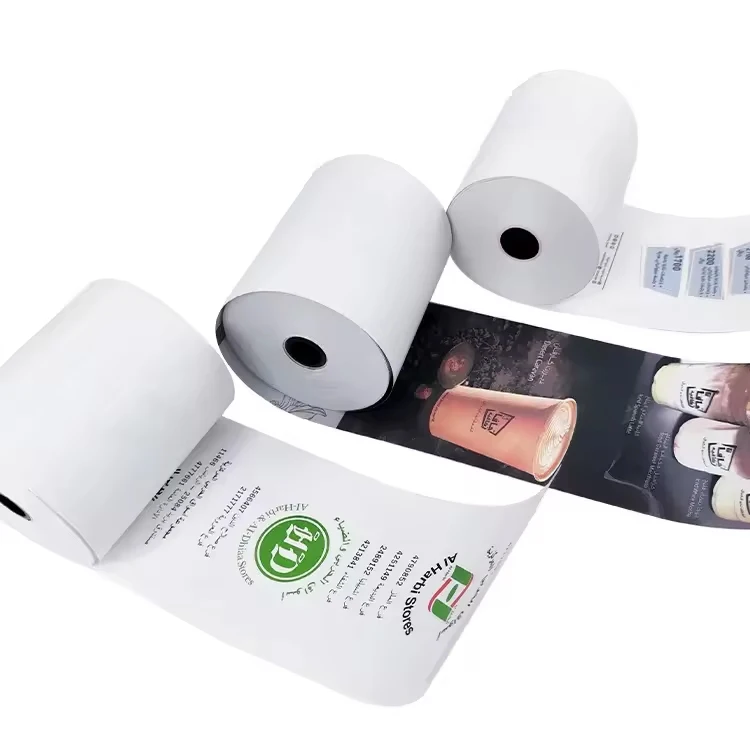 Cheaper Wholesale cashier thermal paper 80x80 supermarket POS machine thermal paper roll with high quality