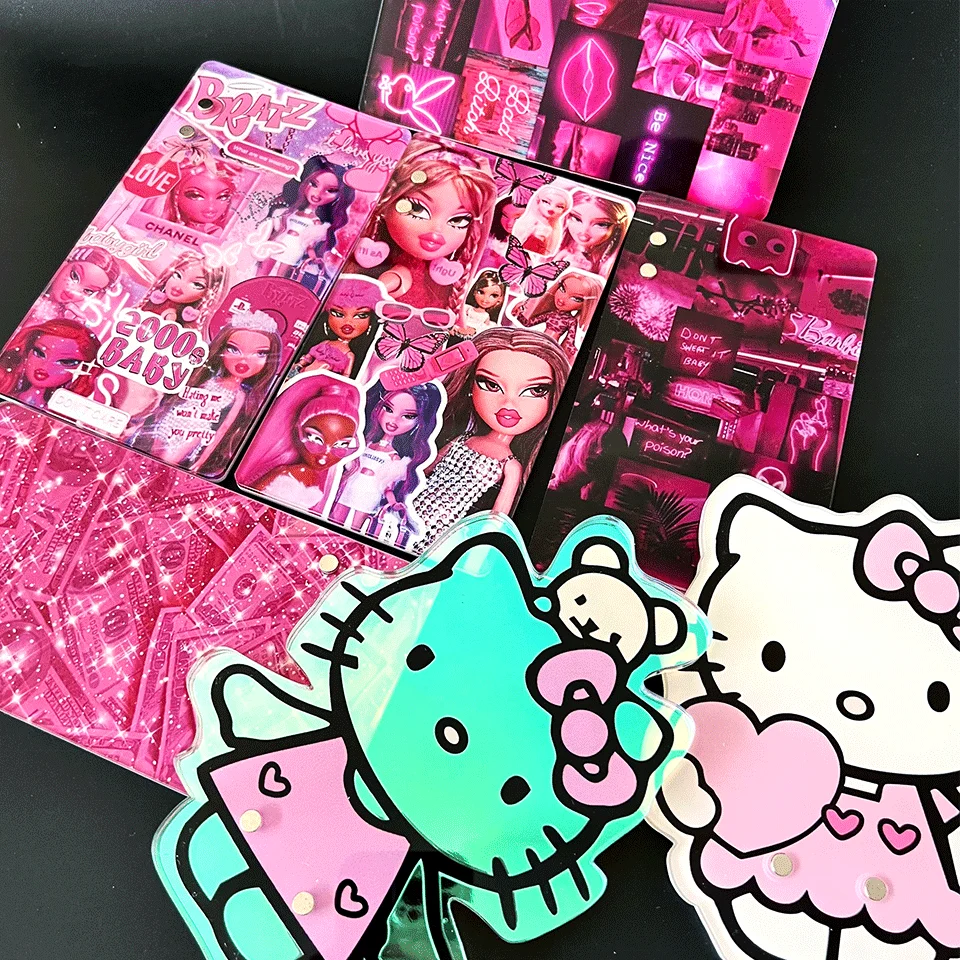 Custom Design Lash Tile Eyelash Pallet Private Label Magnetic Acrylic Pink Lash Tile With Glue Holder Magnet