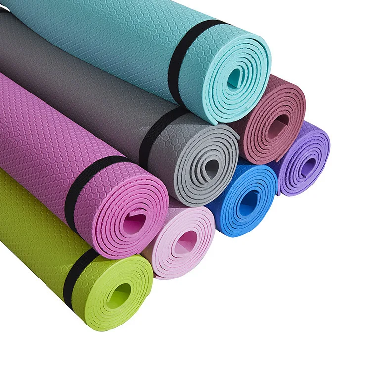 Hot Sale Home Exercise Fitness Non Slip Yoga Mat 3-6mm Moisture-proof Yoga Mat Thickened EVA Yoga Mat