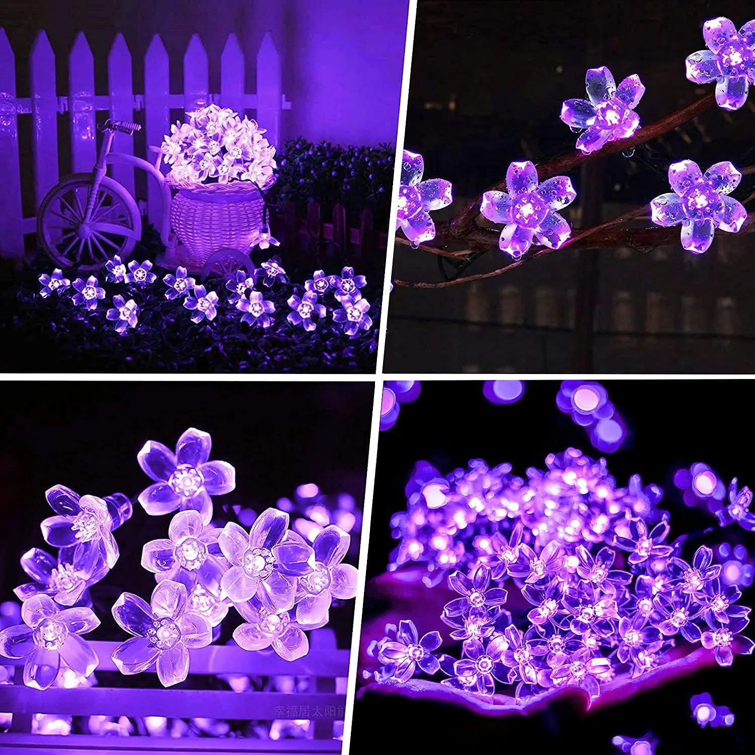 Twinklight Solar Outdoor Bulb Decorative Light Lamp LED Bulb String LED christmas snowflake string lights