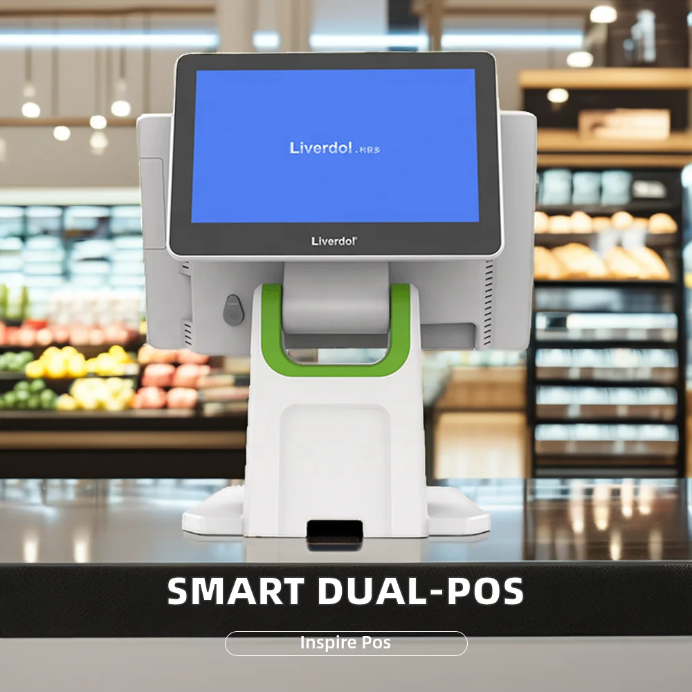 Popular Seller Liverdol H6 15.6 Inch Touch Screen Cash Register Machine High Quality POS System for Restaurant Payment
