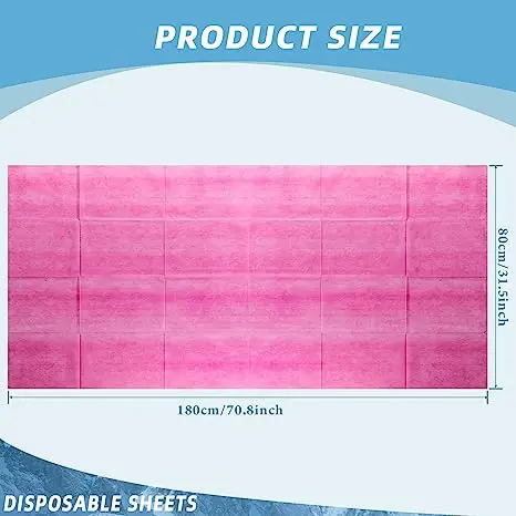 Massage Table Sheets SPA Bed Cover Breathable Polypropylenetable Sheets Non Woven Fabric Water and Oil Proofing Disposable 40 YF
