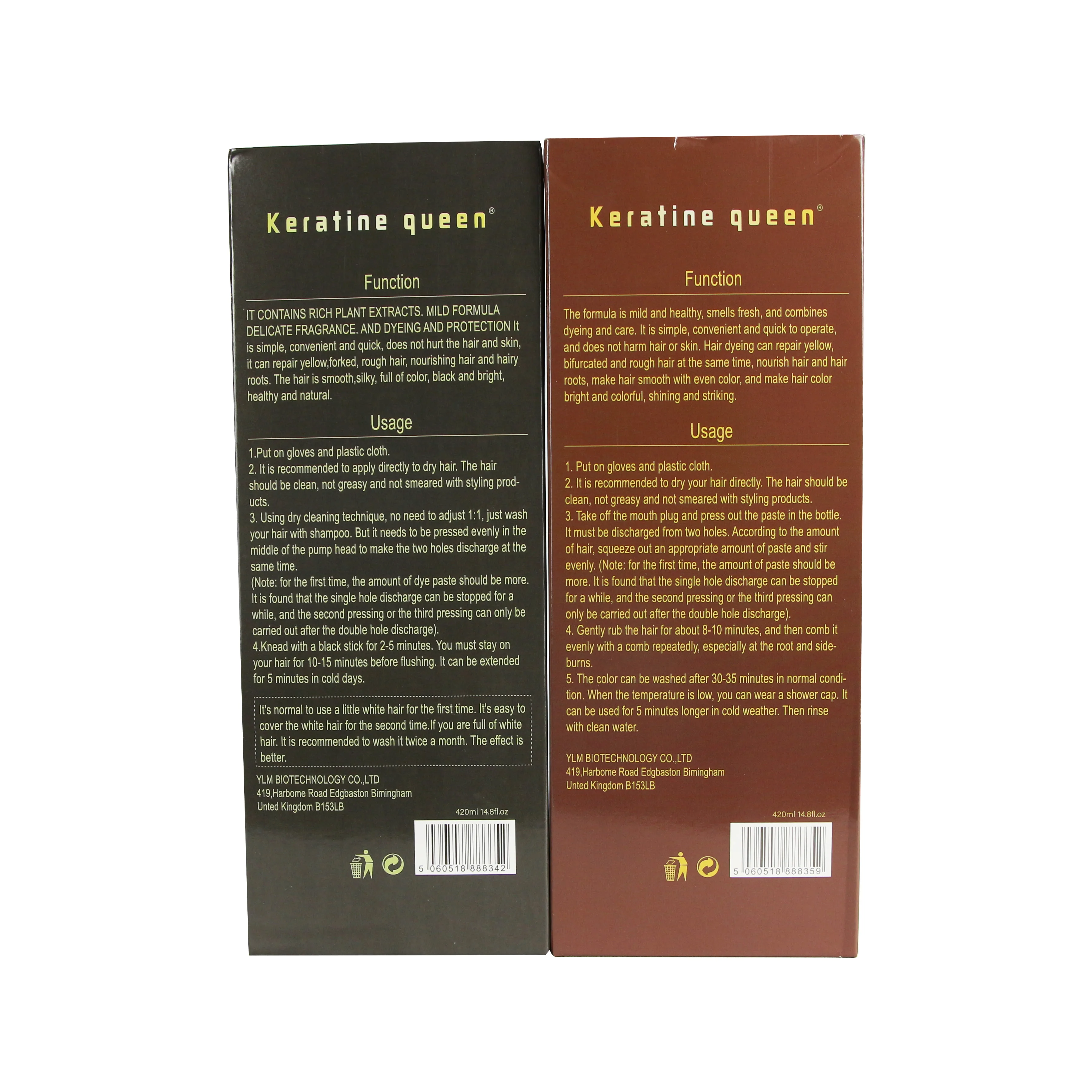 Oem Factory Price Professional Herbal Semi-Permanent Hair Dye Dark Brown Hair Color Dye Shampoo