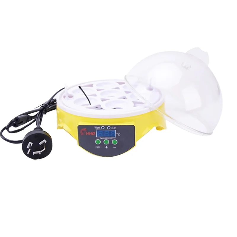 Mini digital auto turning plastic poultry 7 egg incubator controller for chicken
