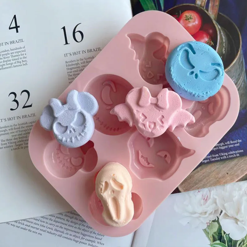 Halloween 6 hole mold chocolate silicone cake mold baking utensils kitchenware