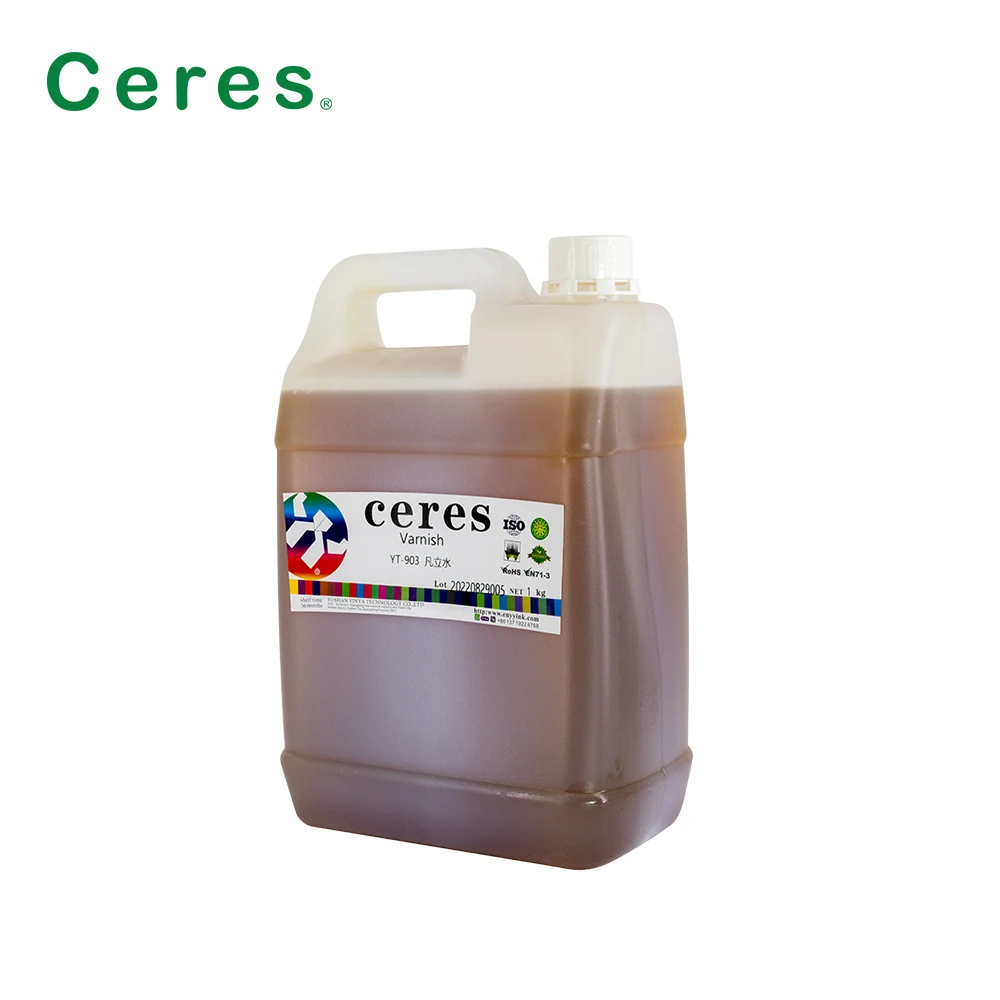 Varnish for reduce the viscosity of the ink efficiently