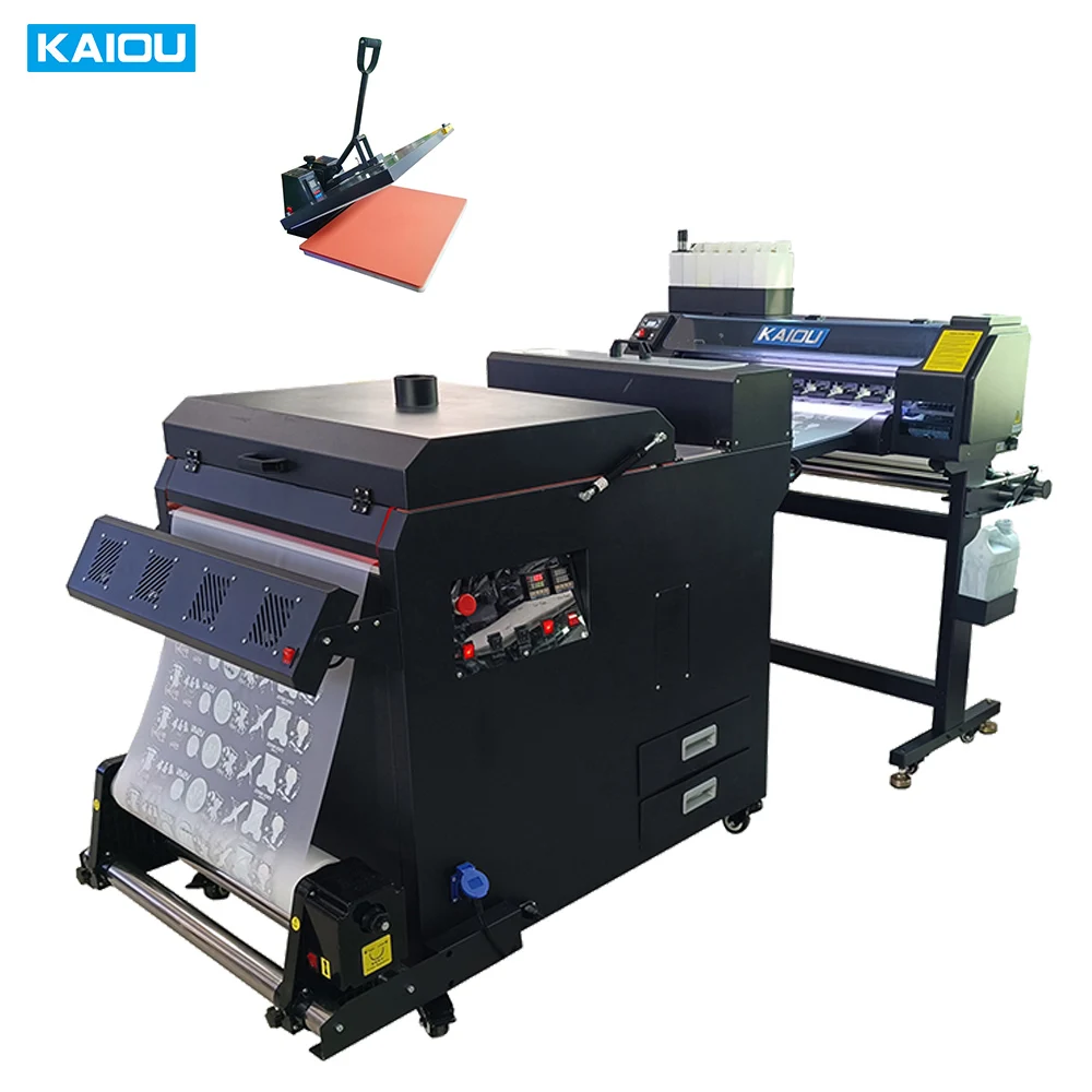 kaiou 60cm dual heads XP600 head heat press machine Tshirt printing A1 DTF sticker printer sportswear printer dtg dtf printer