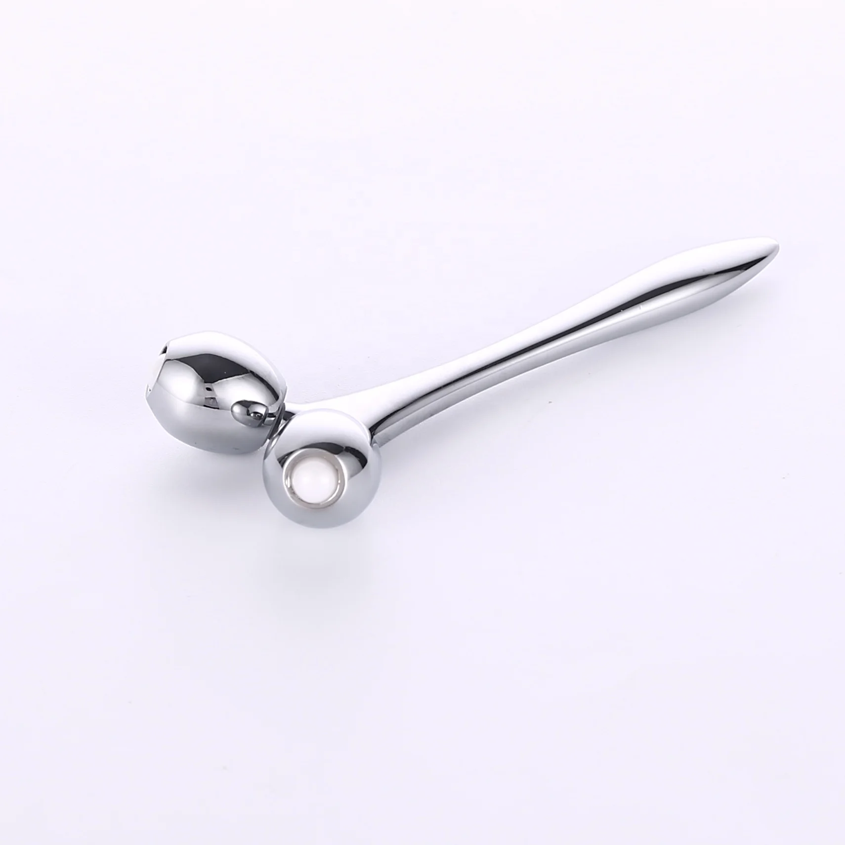 
Лидер продаж, серебристый металлический 3D ролик для массажа лица для ухода за кожей 