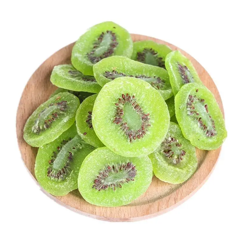Натуральный новый урожай зеленых сладких сушеных киви фруктов кусочек и кубиков