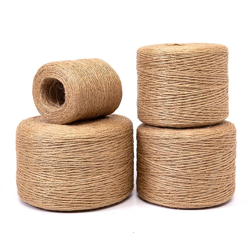 Из натурального джута витая веревка 1/4 Inch 3 пряди натуральные волокна