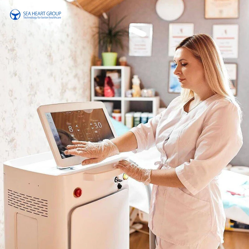 2024 Seaheart Professional Laser Diodo 808 Fibra/808 Diode Laser/808nm Diode Laser Hair Removal Machine
