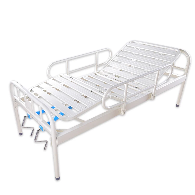 Medical Hospital Bed Two cranks Manual Home Care 2 Function patient Nursing Bed