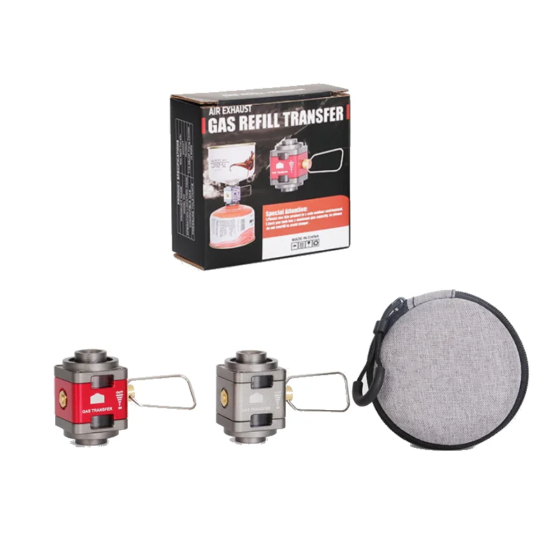 Transparent Visibility Gas Saver Gas Adaptor Gas Canister Adapter for camping butane canister refilling use