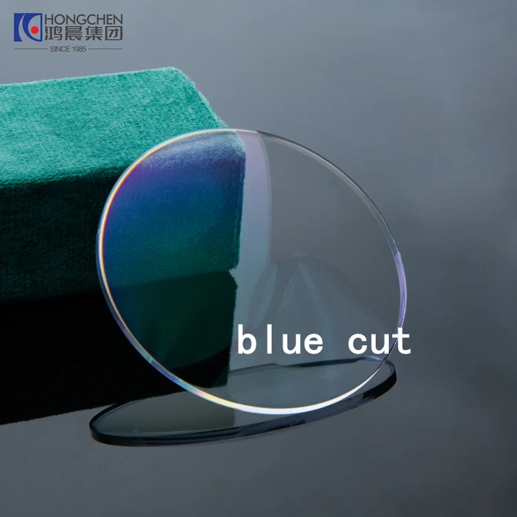 Cheap Price 1.67 Blue Cut HMC  Single Vision Anti Blue Light Glasses Lenses Optical