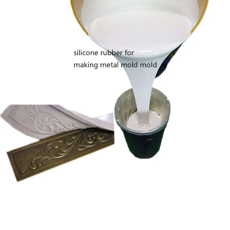 high temperature resistant RTV2 liquid silicone rubber for making metal mold jewelry resin mold